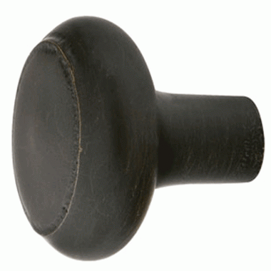 EMTEK 1 Inch Sandcast Bronze Barn Knob (Medium Bronze Finish)