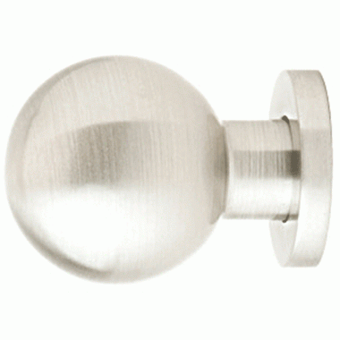 EMTEK Emtek 1 Inch Solid Brass Globe Knob (Brushed Nickel Finish)