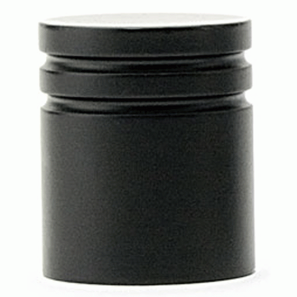 EMTEK 1 Inch Solid Brass Metric Knob (Flat Black Finish)