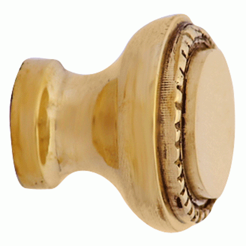 COPPER MOUNTAIN HARDWARE 1 Inch Solid Brass Round Knob (Lacquered Brass Finish)