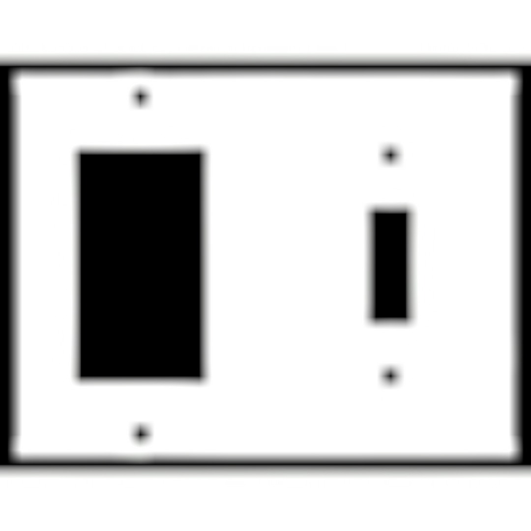 4 1/2 Inch Solid Brass Traditional Switch Plate (Polished Brass Finish)