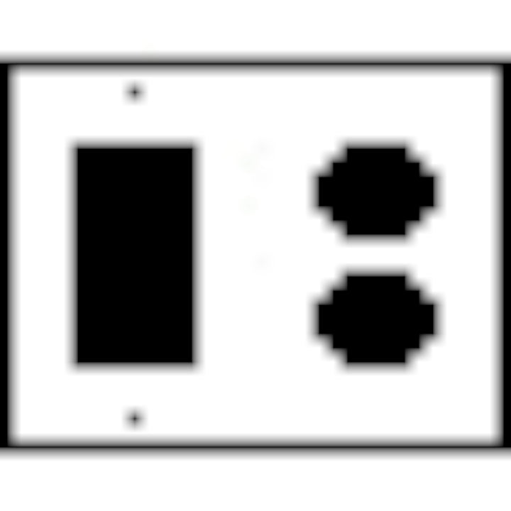 Bamboo Style Wall Plate (Matte Nickel Finish)