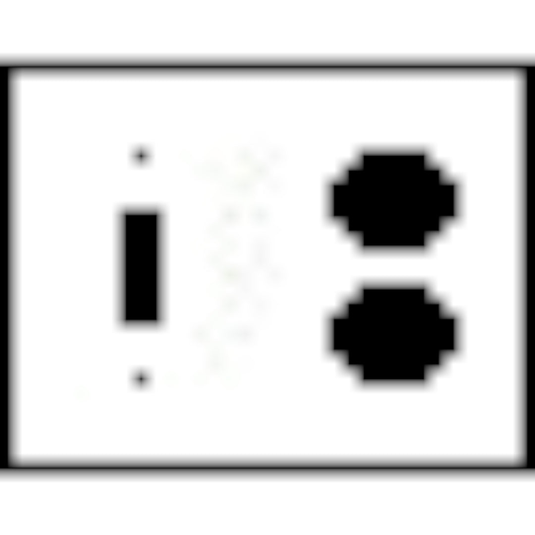 Bamboo Style Wall Plate (Bright Nickel Finish)