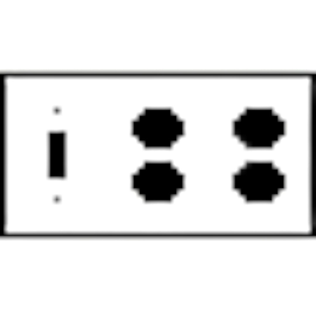 Bamboo Style Wall Plate (Antique Copper Finish)