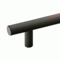 EMTEK 10 1/2 Inch Overall (8 Inch c-c) Brass Bar Pull (Oil Rubbed Bronze Finish)