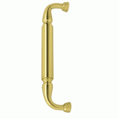 DELTANA 10 Inch Deltana Solid Brass Door Pull (Polished Brass Finish)