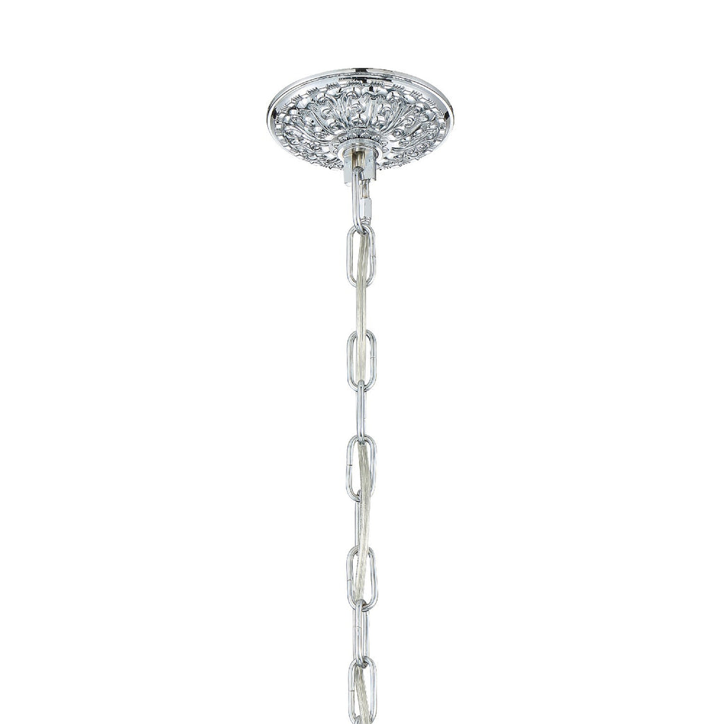 Traditional Crystal 5 Light Spectra Crystal Polished Chrome Chandelier Crystorama