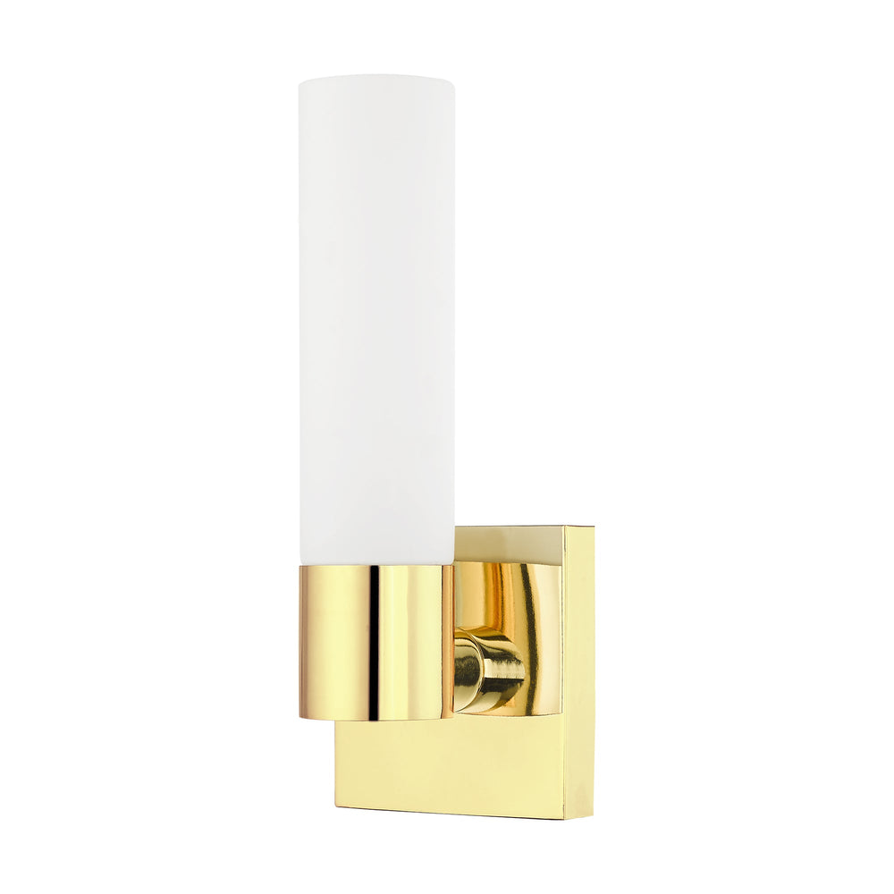 1 Light Polished Brass ADA Wall Sconce Livex