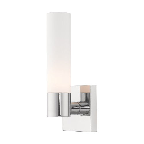 1 Light Polished Chrome ADA Wall Sconce Livex