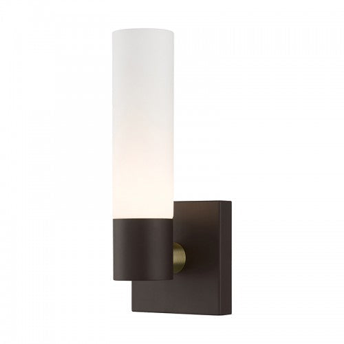 1 Light Bronze ADA Single Sconce Livex