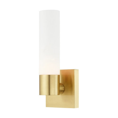 1 Light Satin Brass ADA Wall Sconce Livex