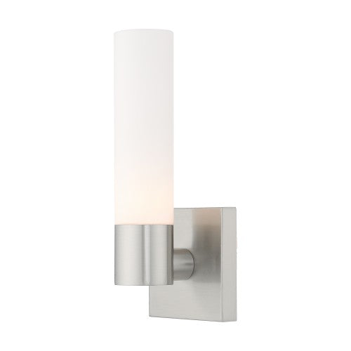 1 Light Brushed Nickel Wall Sconce Livex