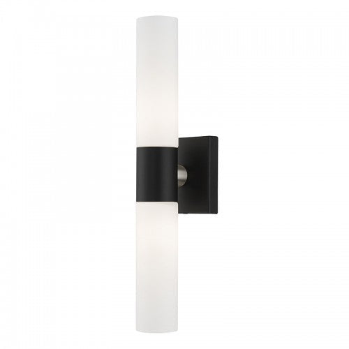 2 Light Black ADA Vanity Sconce Livex