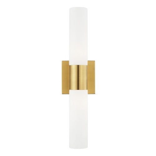 2 Light Satin Brass ADA Bath Vanity Livex