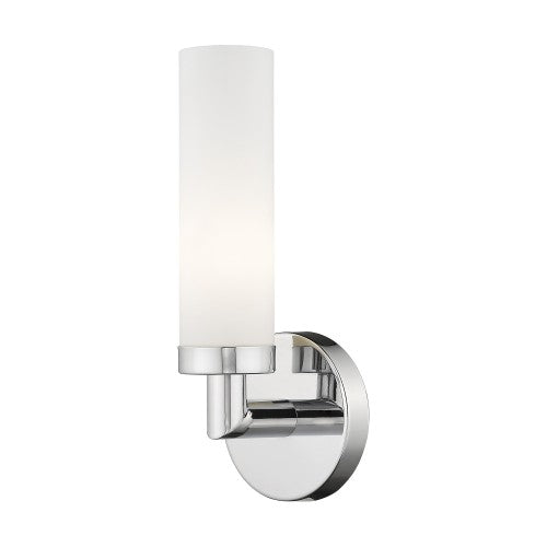 1 Light Polished Chrome ADA Wall Sconce Livex