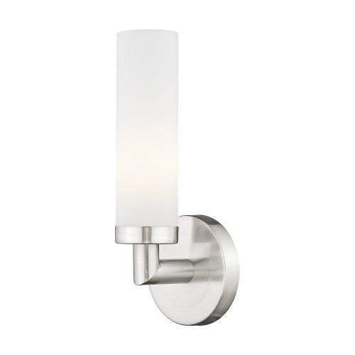 1 Light Brushed Nickel ADA Wall Sconce Livex