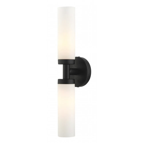 2 Light Black ADA Vanity Sconce Livex