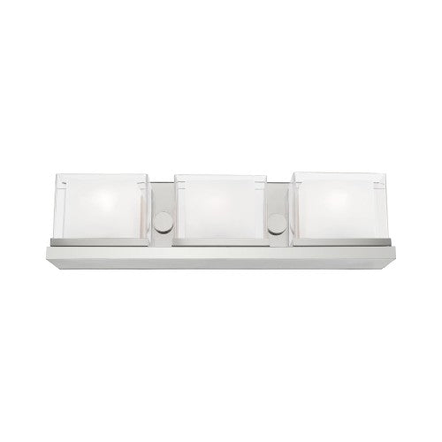 3 Light Polished Chrome Bath Vanity Livex