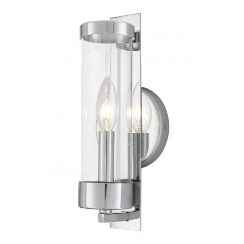 1 Light Polished Chrome ADA Wall Sconce Livex