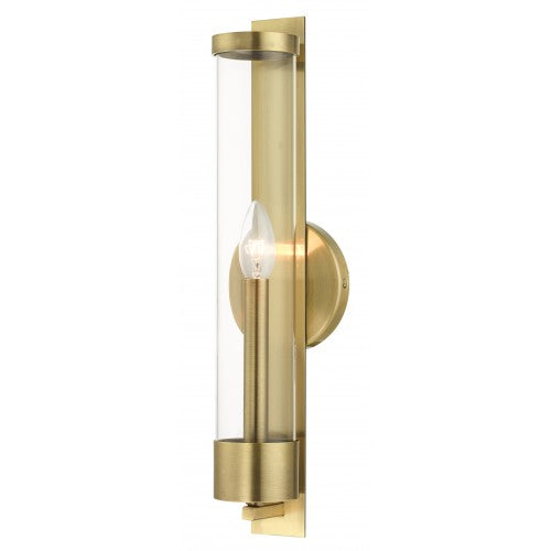 1 Light Antique Brass ADA Single Sconce Livex