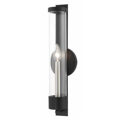 1 Light Black ADA Single Sconce Livex