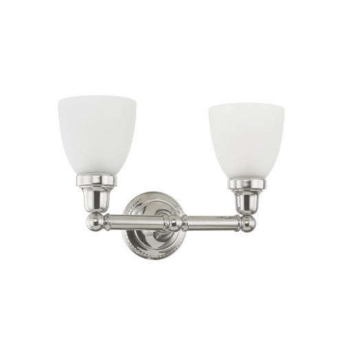 2 Light Polished Chrome Bath Light Livex