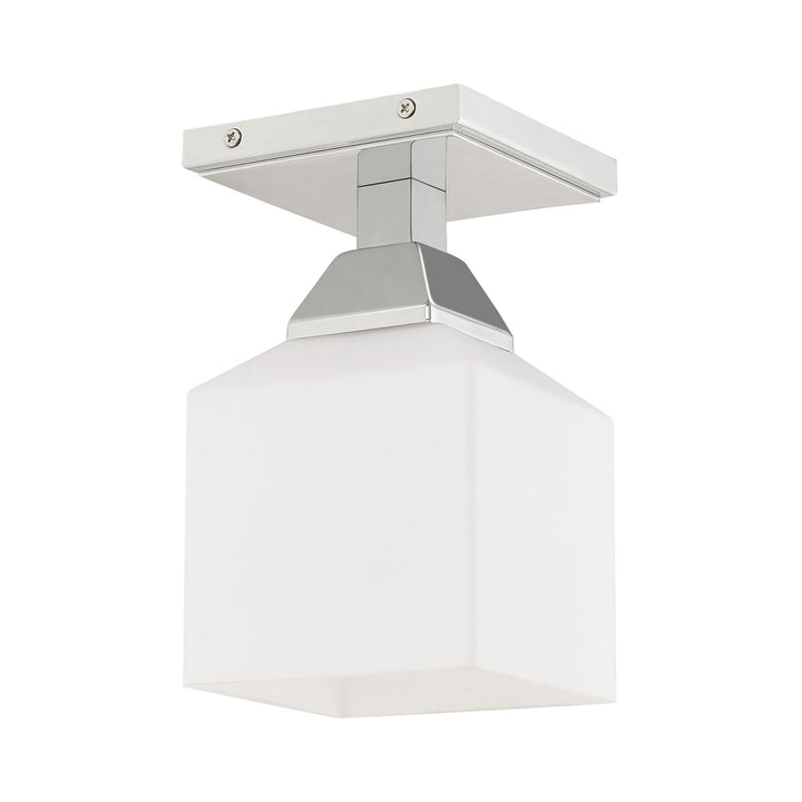 1 Light Polished Chrome Ceiling Mount Livex