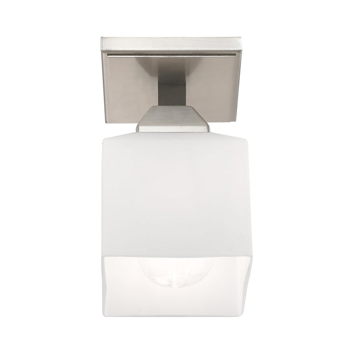 1 Light Brushed Nickel Ceiling Mount Livex