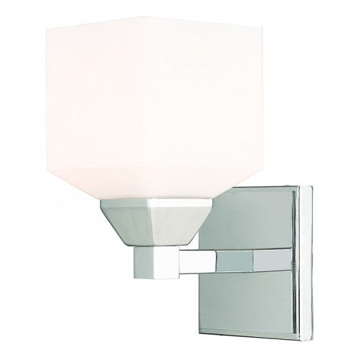 1 Light Polished Chrome Wall Sconce Livex