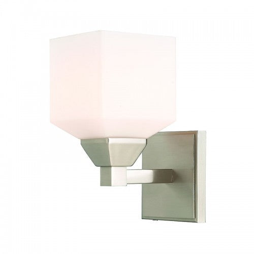 1 Light Brushed Nickel Wall Sconce Livex