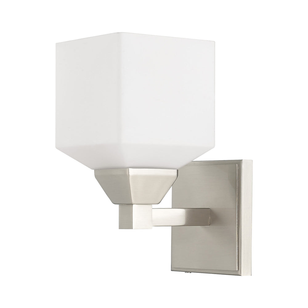 1 Light Brushed Nickel Wall Sconce Livex