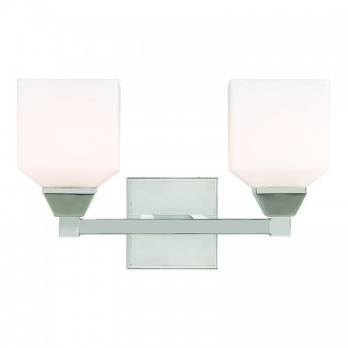 2 Light Polished Chrome Bath Vanity Livex