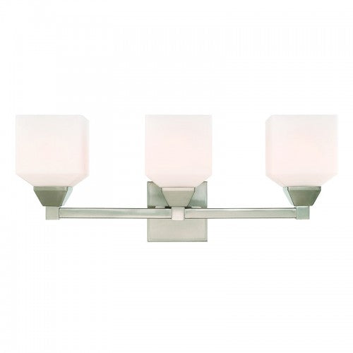 3 Light Brushed Nickel Bath Vanity Livex