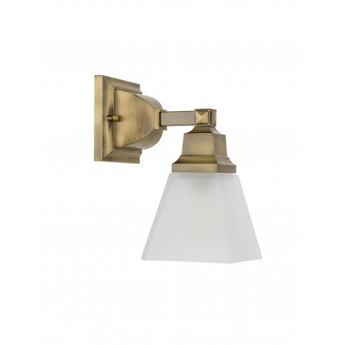 1 Light Antique Brass Bath Light Livex