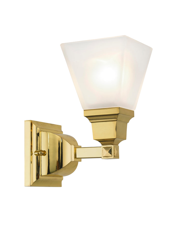 1 Light Polished Brass Bath Light Livex