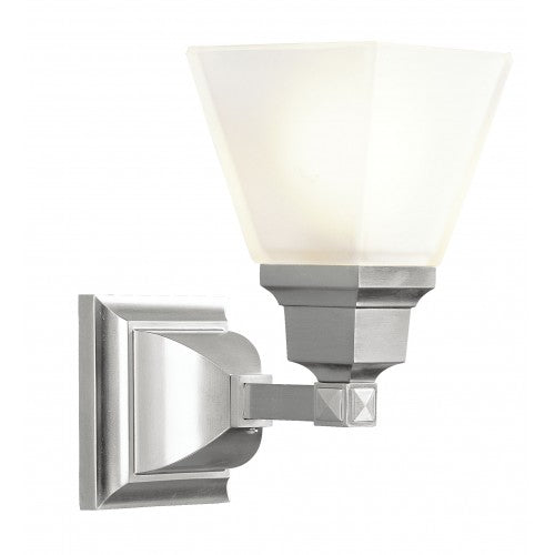 1 Light Brushed Nickel Bath Light Livex