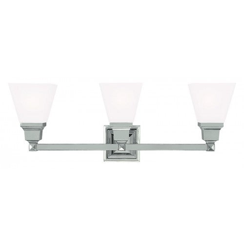 3 Light Polished Nickel Bath Light Livex