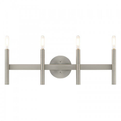 4 Light Brushed Nickel ADA Bath Vanity Livex