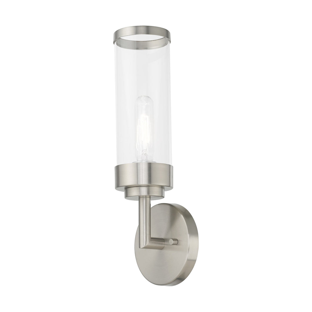 1 Light Brushed Nickel ADA Wall Sconce Livex