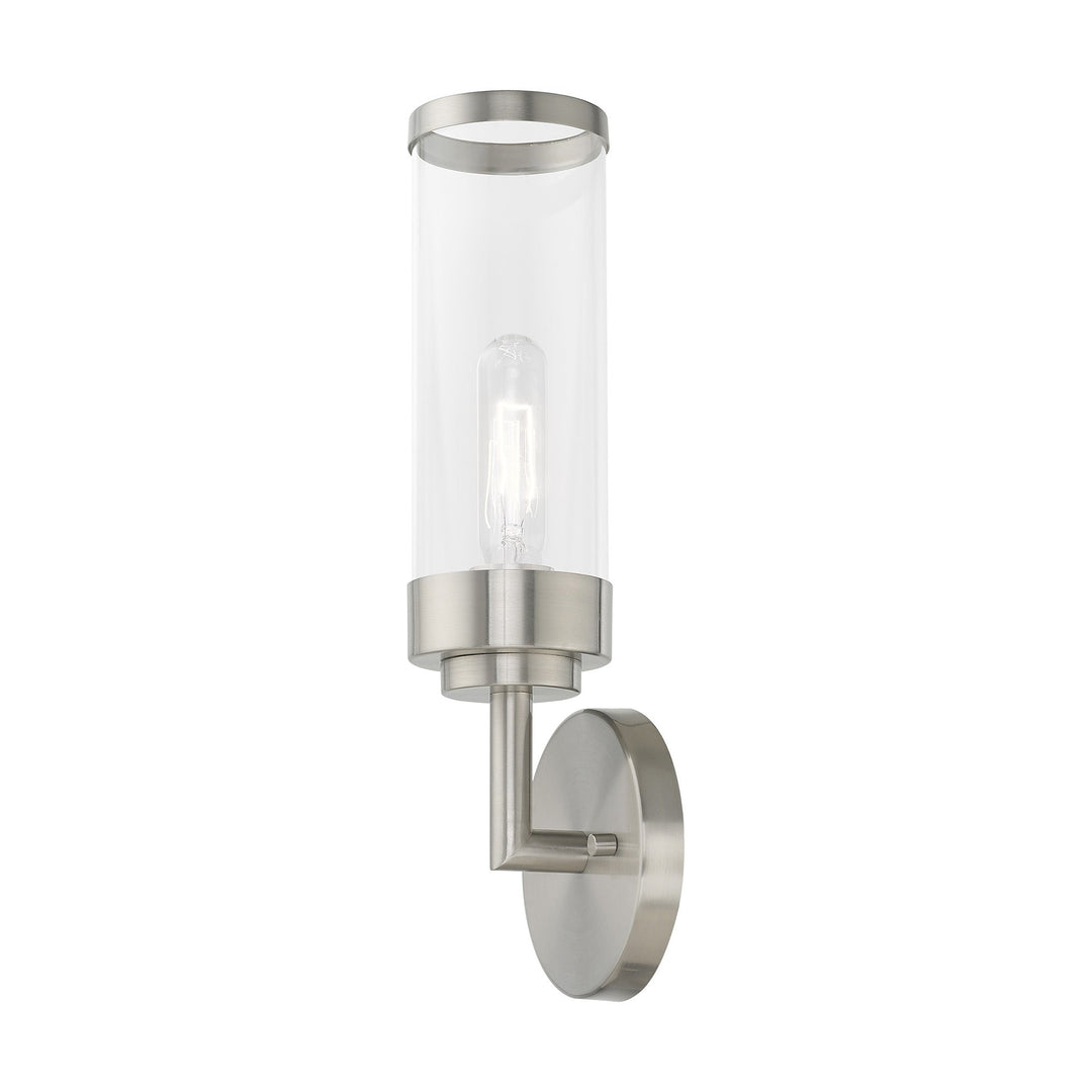 1 Light Brushed Nickel ADA Wall Sconce Livex