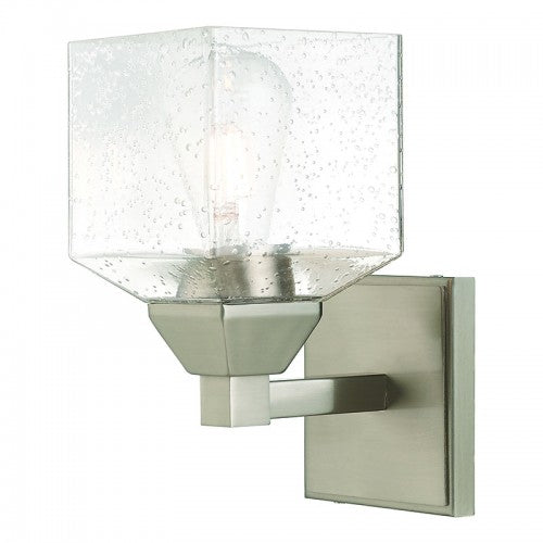 1 Light Brushed Nickel Wall Sconce Livex