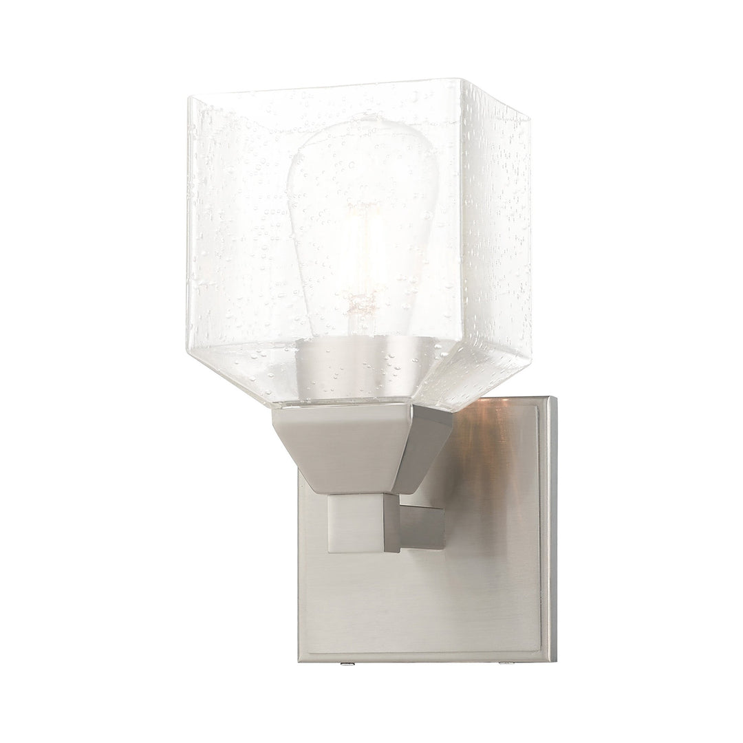 1 Light Brushed Nickel Wall Sconce Livex