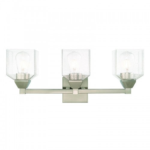 3 Light Brushed Nickel Bath Vanity Livex