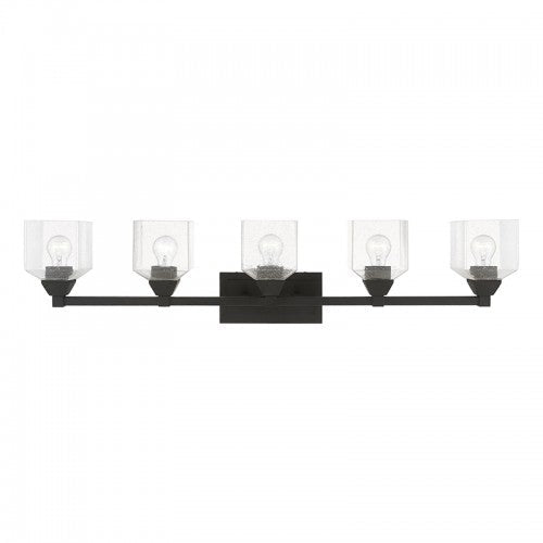 5 Light Black Vanity Sconce Livex