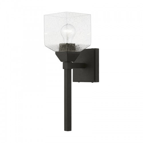 1 Light Black Vanity Sconce Livex