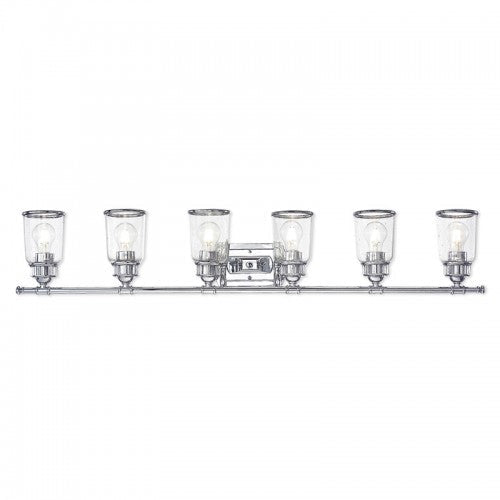 6 Light Polished Chrome Bath Vanity Livex