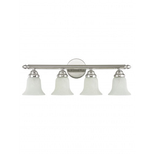 4 Light Polished Chrome Bath Light Livex