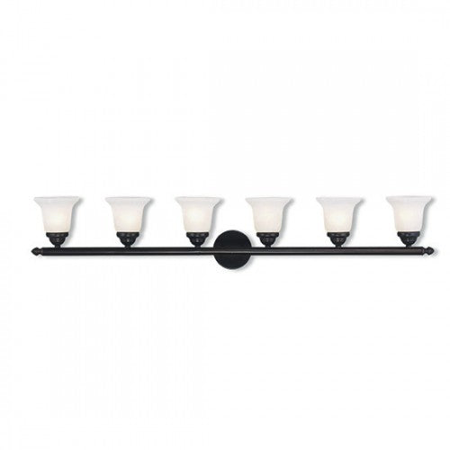 6 Light Bronze Bath Light Livex