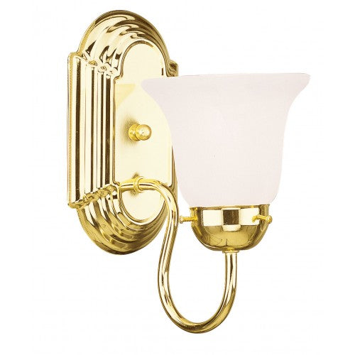 1 Light Polished Brass Bath Light Livex