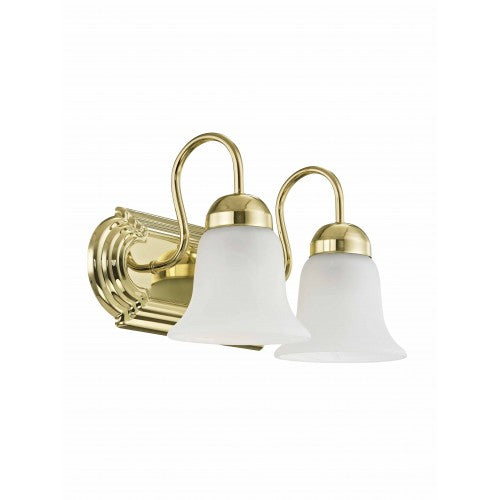 2 Light Polished Brass Bath Light Livex